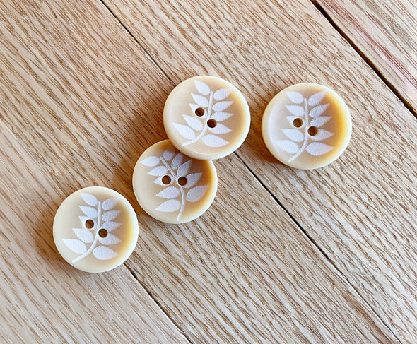 Natural Corozo Leaf Buttons