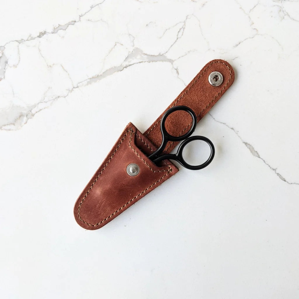 Needlepoint Scissors with Leather case – Thread and Mercury